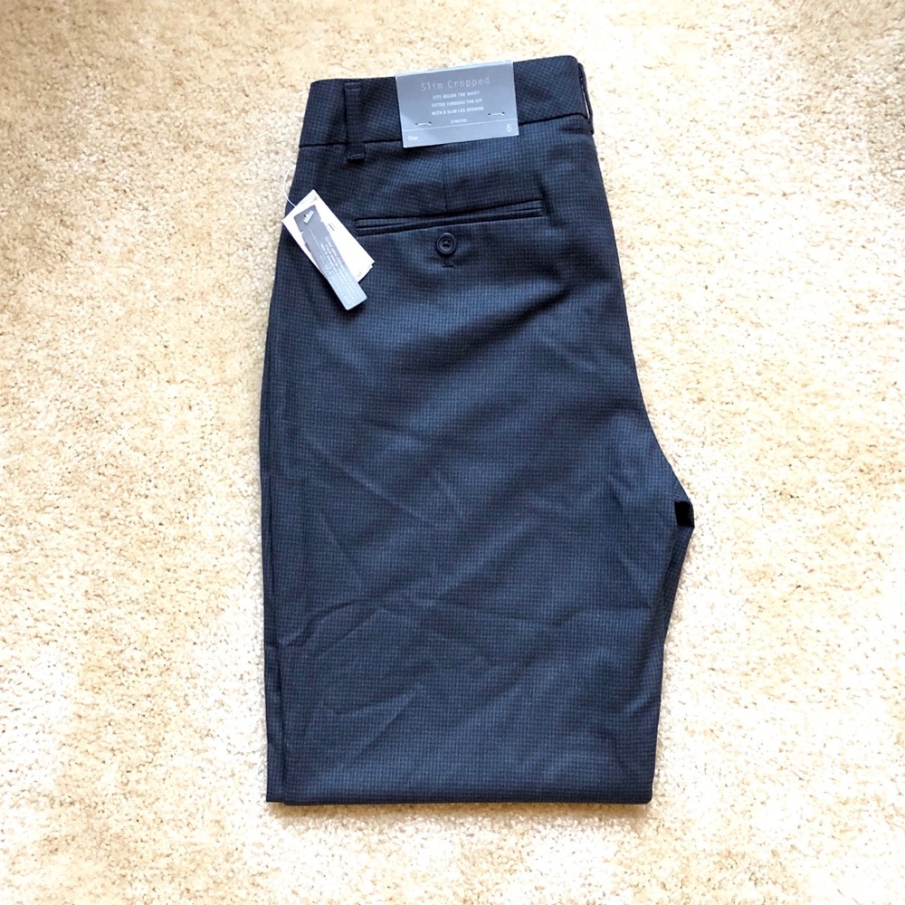 NWT Gap Slim Cropped 6 Pants Plaid Striped Cropped